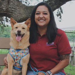 Connie-Flores-Headshot-With-Dog-Texas-Humane-Heroes
