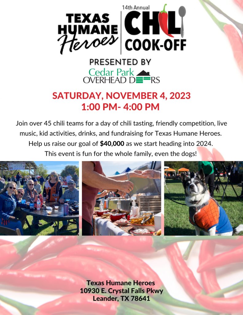 Texas Humane Heroes 14th Annual Chili CookOff